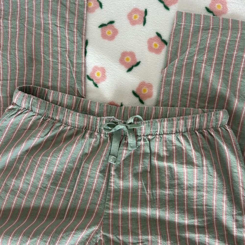 Martha-stewart-collection Women's Green and Pink Trousers